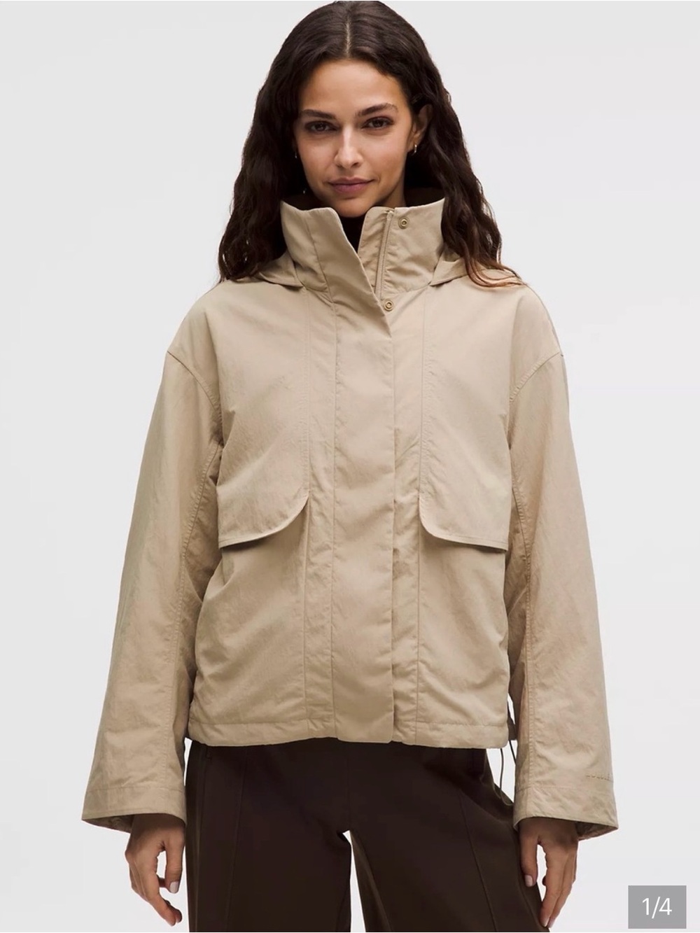 Lululemon Always Effortless Jacket- "Evolve". Size Small. Worn once. With hood.